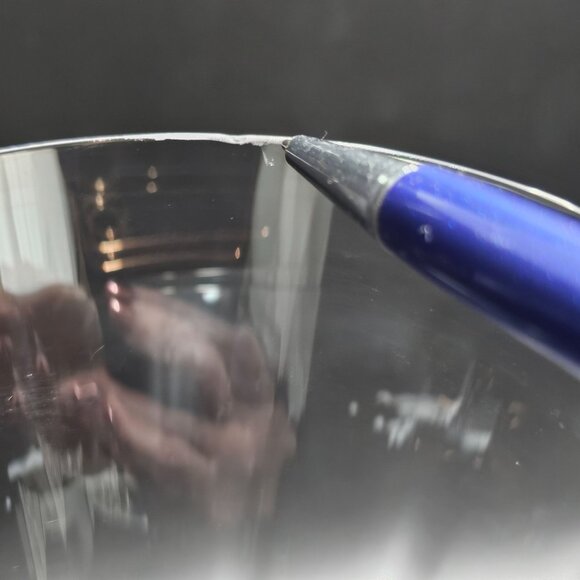 3 Mikasa Jamestown Iced Tea Glasses 8" clear crystal optic glasses Austria flaw - Picture 9 of 9